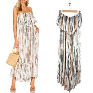 Free People Summer Vibes Tie Dye Jumpsuit Sz M